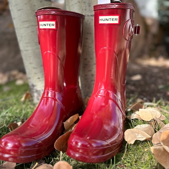 HUNTER fire engine RARE rain boots. Stunning! Brand new. Never been worn. - Picture 5 of 5